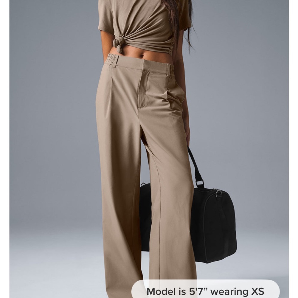 Alo gravel high waist pursuit trouser small